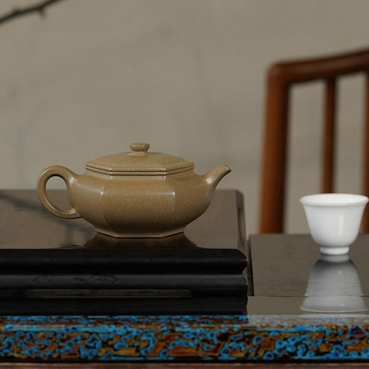 龙德堂陶艺 徐飞制 《诚石》原矿青段 240cc 库存请咨询客服 商品图1