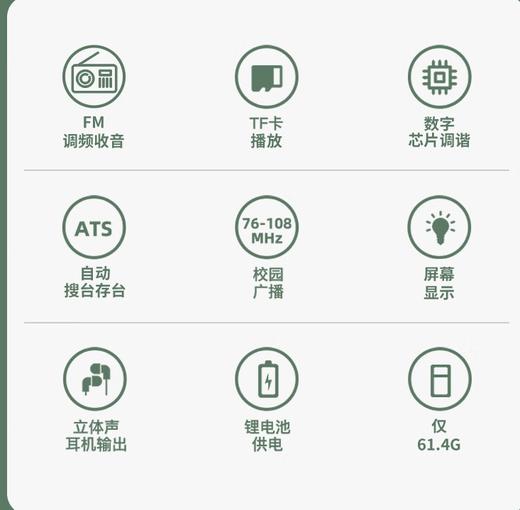 熊猫袖珍式FM数码收音机6200 商品图1