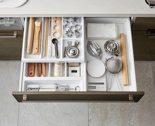 日本进口水槽下柜轻松抽踢脚抽900轻松抽调理台用柜体LIXIL骊住倾斜40° 商品图3