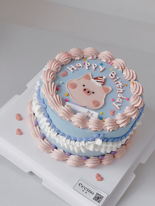 猪猪手绘蛋糕 商品图1