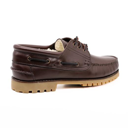 限时特价——葡萄牙原产男士温暖舒适棉内衬休闲皮鞋一脚蹬KILIMANJARO乞力马扎罗-酒红色 商品图2