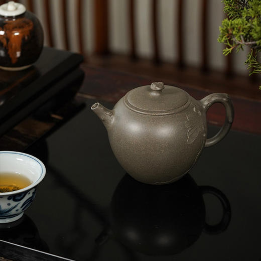 龙德堂陶艺 徐飞制 《圣杏》原矿芭蕉青 340cc 库存请咨询客服 商品图4