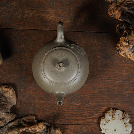 龙德堂陶艺 徐飞制 《圣杏》原矿芭蕉青 340cc 库存请咨询客服 商品图3