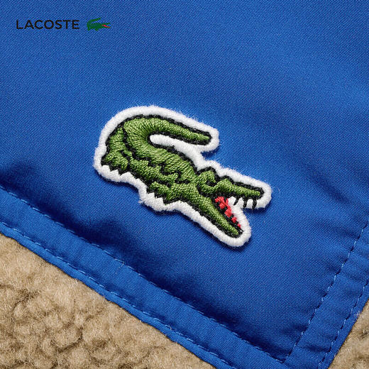 【海南专供价】Lacoste法国鳄鱼男装新款时尚拼色宽松休闲保暖外套BH6280-98 商品图3