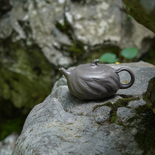 龙德堂陶艺 徐飞制 《迴璇》原矿青段 320cc 库存请咨询客服 商品图0