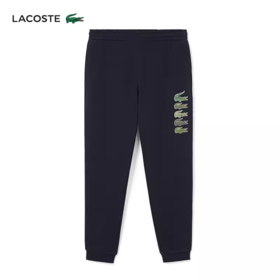 Lacoste法国鳄鱼男装新款时尚潮流束腿休闲裤长裤XH3585-10