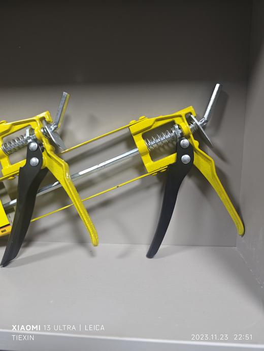 加厚型玻璃胶枪打胶枪双柱玻璃胶枪双杆压胶枪堵缝专用枪手动胶枪软压胶枪 商品图2