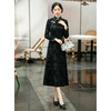 碎花连衣裙长袖女高贵气质秋冬旗袍SYG-700 商品缩略图4