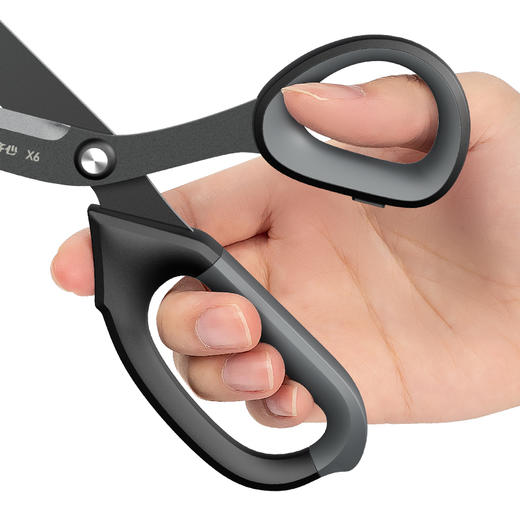 齐心 X6 特氟龙巧力剪刀 1把 省力剪刀 不粘剪刀 商品图3