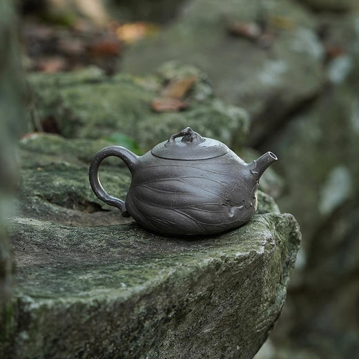 龙德堂陶艺 徐飞制 《荷塘叶语》本山青段 300cc 库存请咨询客服 商品图3