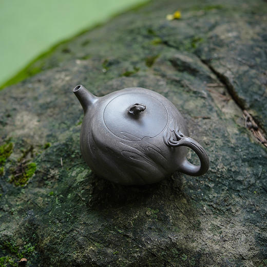 龙德堂陶艺 徐飞制 《迴璇》原矿青段 320cc 库存请咨询客服 商品图2