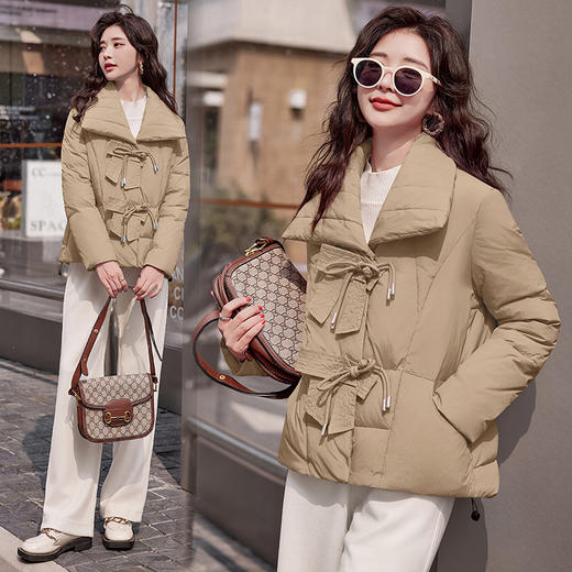 冬装新款，拥有泡芙空气感般效果蓬松舒适暖意包白鸭绒羽绒服HR-SNX2872 商品图3