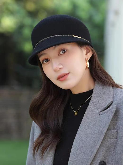 布兰卡羊毛马术帽 商品图0