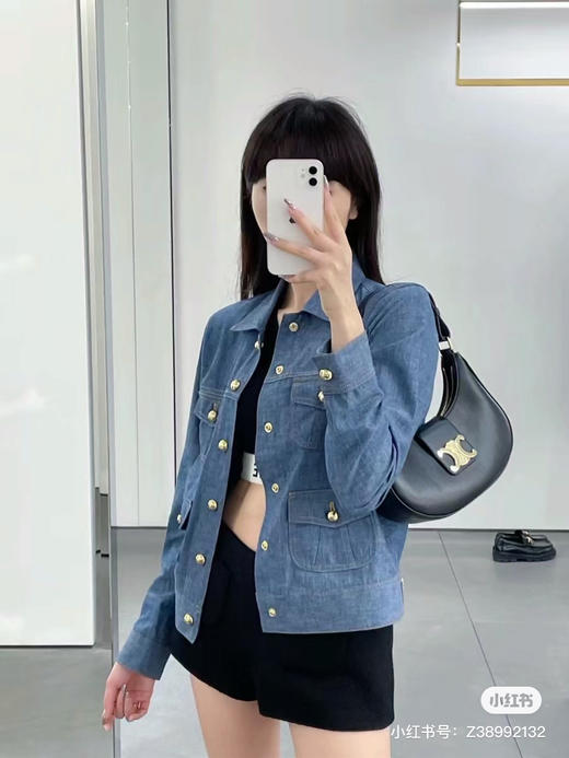 Celine全皮腋下包-黑色 商品图2