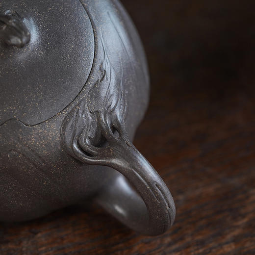 龙德堂陶艺 徐飞制 《迴璇》原矿青段 320cc 库存请咨询客服 商品图3