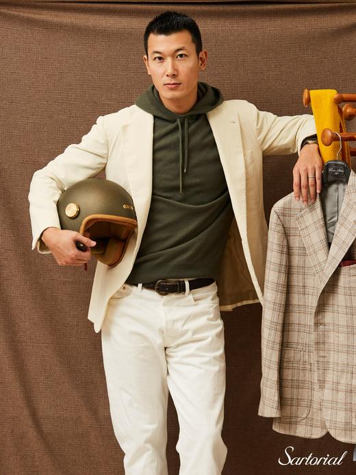 Dalmo 绿色羊绒帽衫 商品图3