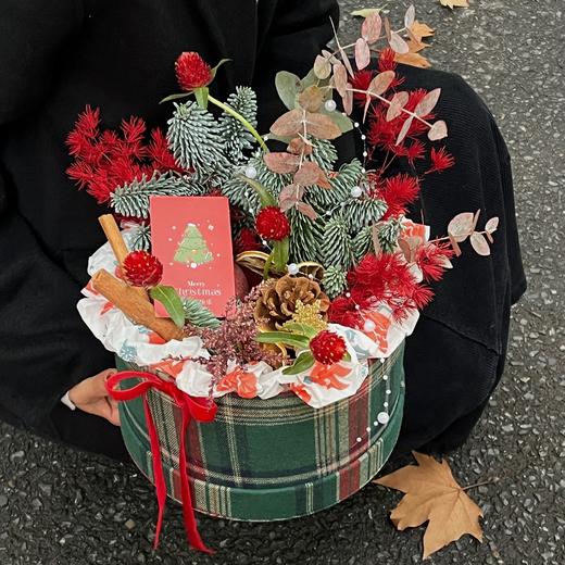 【圣诞花盒】英伦风格子花盒（22*13cm) 商品图6