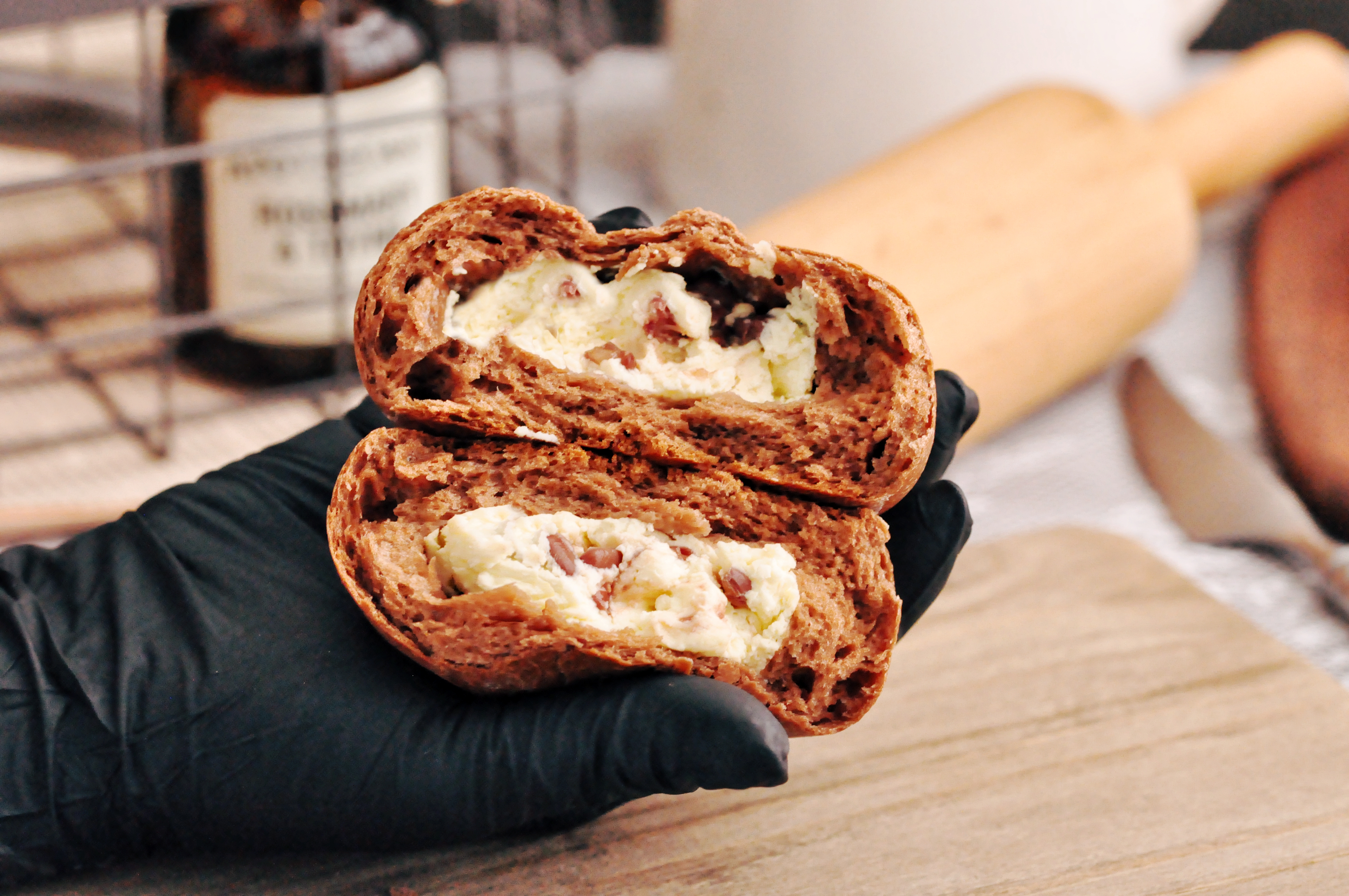 减脂欧包-无糖全麦乳酪红豆-每日现做减脂餐包001