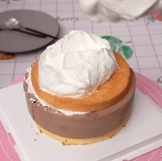 【八喜冰淇淋生日蛋糕·11店通用】68元抢门市价168元4寸冰淇淋蛋糕（自提），128元抢门市价218元6英寸冰淇淋生日蛋糕（配送）~果味鲜纯，口感细腻~提前电话预约款式和时间！ 商品图1