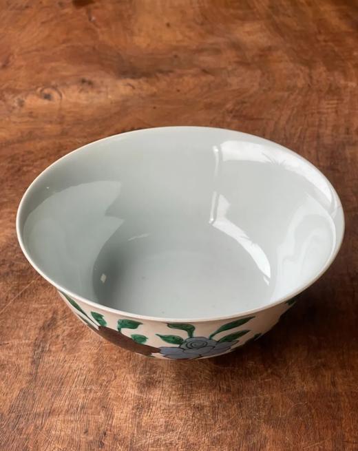 素三彩花蝶紋撇口碗，顺丰包邮 商品图14