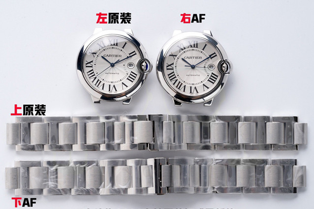 AF厂卡地亚蓝气球42mm顶级复刻表对比原版评测