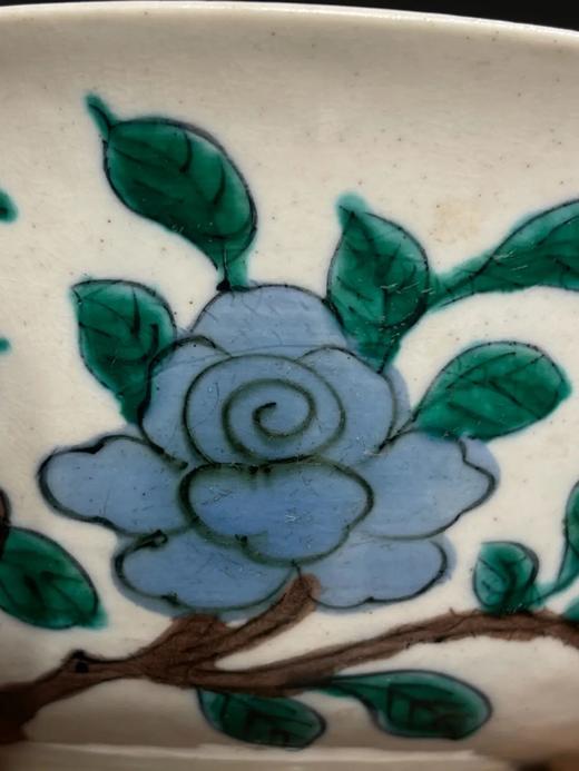 素三彩花蝶紋撇口碗，顺丰包邮 商品图8