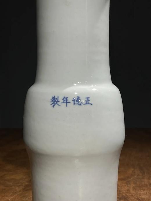 甜白釉花觚形赏瓶，顺丰包邮 商品图8