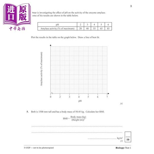 【中商原版】英国CGP GCSE Science: Essential Maths Skills 10-Minute Tests - Higher (includes answers) 商品图2