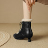 法式尖头，大爆款加毛开侧拉链款穿脱方便里外全真皮短靴DB-M5759M 商品缩略图4