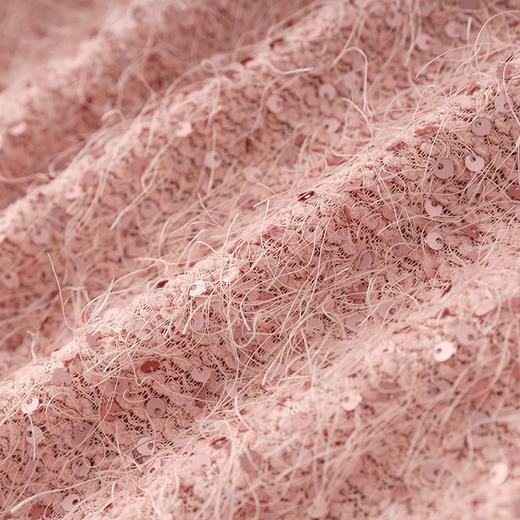 名媛气质，重工亮片长毛绒小众百搭套头衬衣上衣WLZD-23261009 商品图3