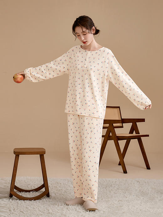 康妮雅女式长袖长裤套头套装 商品图2