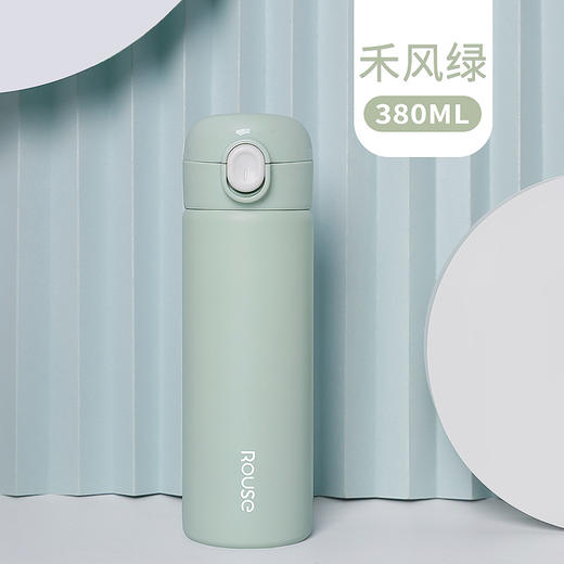 高颜值【唤醒时光弹盖保温杯】卡通贴纸直饮不锈钢保温杯 学生便携弹跳水杯 商品图11