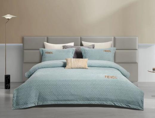 曼庭生活可可之恋牛奶绒四件套 商品图0