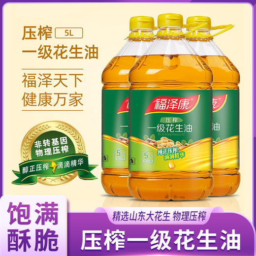 福泽康压榨一级花生油 商品图0