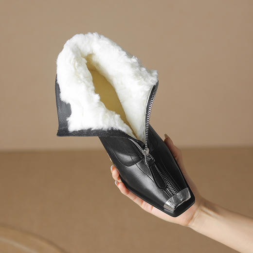 爆款升级，货真价实的真羊羔毛爆款防撞铁头短靴DB-M5760 商品图7