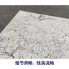【大彩图】李晓明工笔画白描底稿斗方小品《牡丹锦鸡》临摹勾线花鸟线稿KA12 商品缩略图4