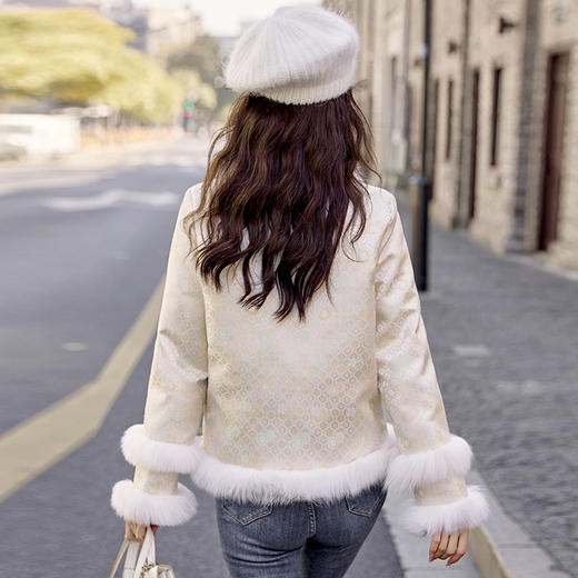 冬季新款，真毛领拼接白鸭绒羽绒衣HR-AQHUI7753 商品图6