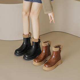 厚底百搭，爆款真皮真毛羊皮毛一体雪地靴MLD-AC651