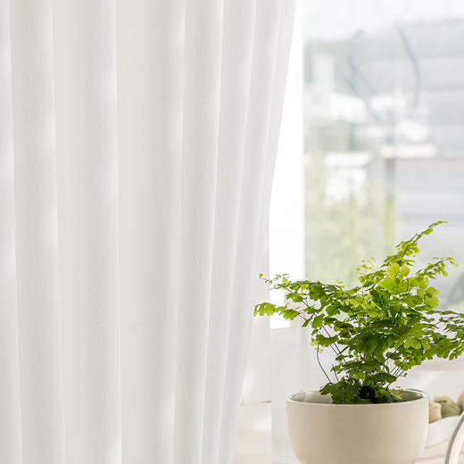 【三生有杏纱】金蝉柔光透影杏花纹窗纱 商品图7