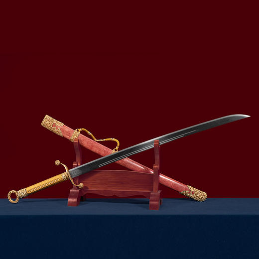 手工乾坤太极刀 高端定制太极刀 龙泉沈广隆宝剑 未开刃 商品图4