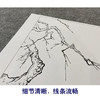 【大彩图】李晓明工笔画白描底稿小品《临马远山水》临摹勾线山水线稿K072 商品缩略图4