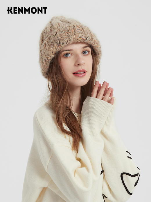 【云优选】卡蒙女士提花针织帽 商品图6