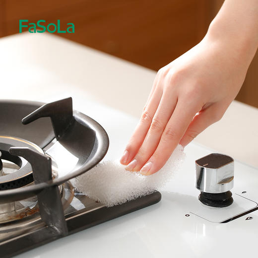 FaSoLa可撕清洁海绵厨房洗碗海绵擦洗刷神器清洁擦洗碗清洁海绵刷 商品图8