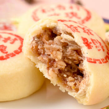 稻香村玫瑰鲜花饼大酥皮140g传统饼干特产糕点心中老年休闲食品团购送礼 商品图1