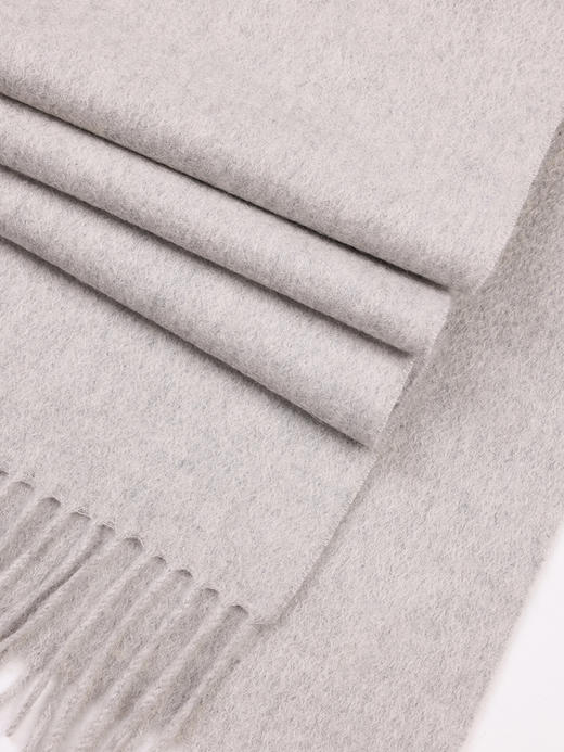 callisto灰色全羊绒围巾 FNSCF001GY 商品图2