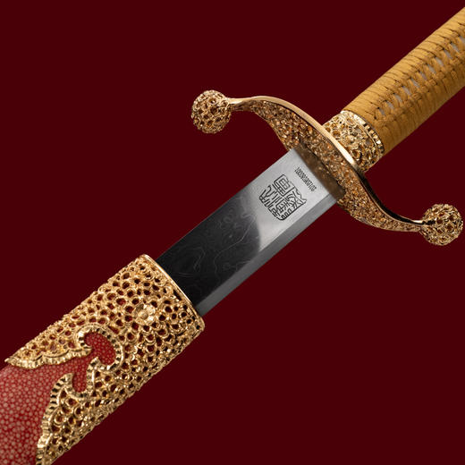 手工乾坤太极刀 高端定制太极刀 龙泉沈广隆宝剑 未开刃 商品图1