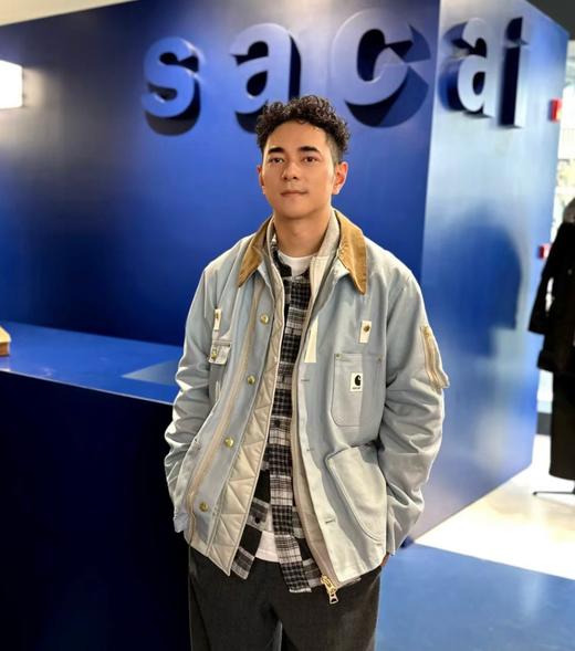 点此购买 Sacai×Carhartt卡哈特 联名 双层解构 夹克空军外套 MD275295 商品图10