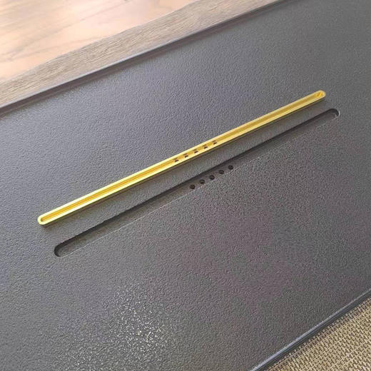 锦绣陶石茶盘60X25X1.7cm雅趣乌金石茶盘（60*30cm） 商品图2