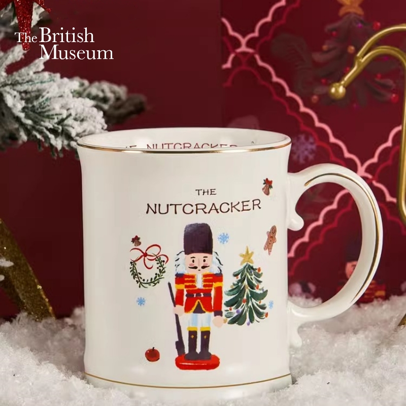 【进口马克杯】大英博物馆欧洲文化系列 胡桃夹子复古马克杯陶瓷杯450ml
