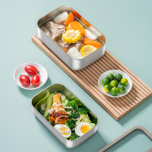 Debo德铂304不锈钢家用多功能饭盒餐盒杜伦特 商品图4